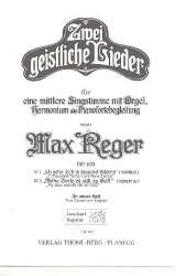 2 geistliche Lieder op.105 : für - Max Reger