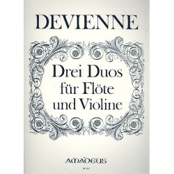 3 Duos - für Flöte und Violine - Francois Devienne