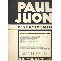 Divertimento op.92 : für Streicher - Paul Juon