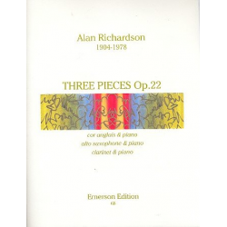 3 Pieces op.22 : for cor anglais and piano - Alan Richardson