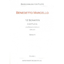 Marcello, Benedetto - 12 Sonaten  Op. 2 für Flöte und B. c. - Benedetto Marcello