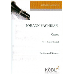 Canon : für 4 Klarinetten - Johann Pachelbel