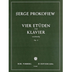 4 Etüden op.2 : für Klavier - Sergei Prokofieff
