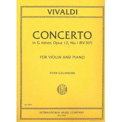 Concerto g minor op.12 no.1 : - Antonio Vivaldi
