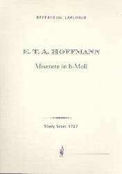 Miserere (Full Score) Choir/Voice & Orchestra - Ernst Theodor Amadeus Hoffmann