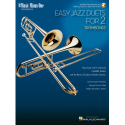 Easy Jazz Duets for 2 Trombones and Rhythm Section - Music Minus One