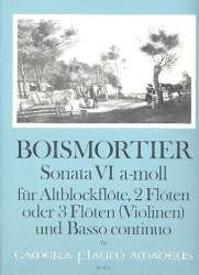 Sonate a-Moll Nr.6 op.34,6 - für - Joseph Bodin de Boismortier