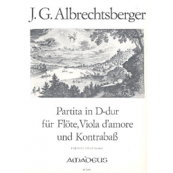 Partita D-Dur - für Flöte, - Johann Georg Albrechtsberger