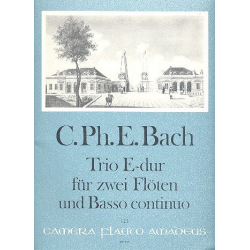 Trio E-Dur - für 2 Flöten und Bc - Carl Philipp Emanuel Bach
