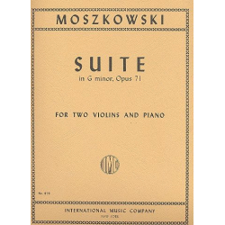 Suite g minor op.71 : for 2 violins -Moritz Moszkowski