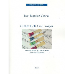 Concerto in F Major for bassoon and orchestra : -Johann Baptist (Krtitel) Vanhal