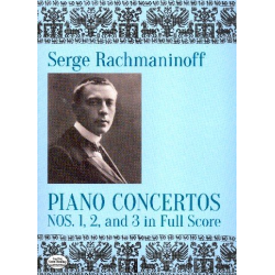 Concertos Nos. 1, 2 and 3 In Full Score - Sergei Rachmaninov (Rachmaninoff)