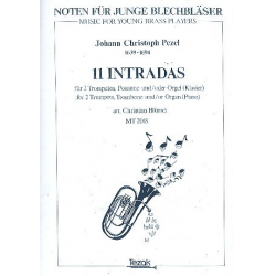 11 Intradas : for 2 trumpets and - Johann Christoph Pezel