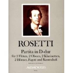 Partita D-Dur - für 2 Flöten, 2 Oboen, - Francesco Antonio Rosetti (Rößler)