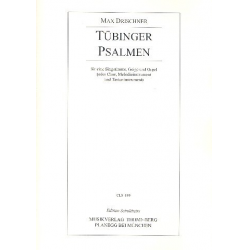Tübinger Psalmen 130, 139 und 4,9 : -Max Drischner