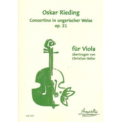 Concertino in ungarischer Weise op.21 - -Oskar Rieding