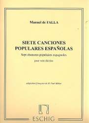 7 chansons populaires espagnoles : - Manuel de Falla