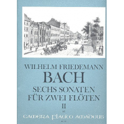 6 Sonaten Band 2 (Nr.4-6) - für 2 Flöten - Wilhelm Friedemann Bach