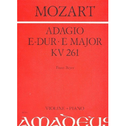 Adagio E-Dur KV261 - für Violine und Klavier - Wolfgang Amadeus Mozart