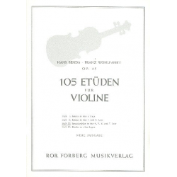 105 Etüden op.45 Band 3 (Nr.76-89) : - Hans Benda