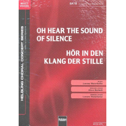 Hör in den Klang der Stille SATB - Lorenz Maierhofer