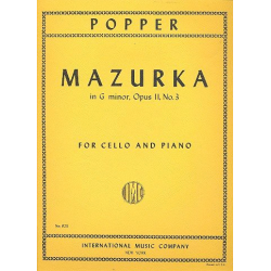 Mazurka g minor op.11,3 : for cello - David Popper