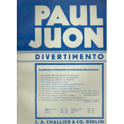 Divertimento G-Dur op.92 : für - Paul Juon