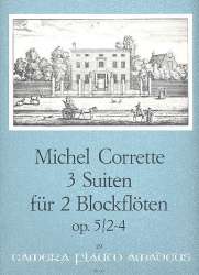 3 Suiten op.5,2-4 - für 2 Blockflöten - Michel Corrette