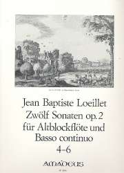 12 Sonaten op.2 Band 2 (Nr.4-6) - - Jean Baptiste Loeillet de Gant