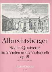 6 Quartette op.21 - für 2 Violen und - Johann Georg Albrechtsberger