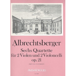 6 Quartette op.21 - für 2 Violen und - Johann Georg Albrechtsberger