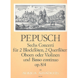 Concerto op.8,4 - für 2 Blockflöten - Johann Christoph Pepusch