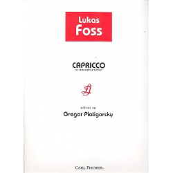 Capriccio for violoncello and piano -Lukas Foss / Arr.Gregor Piatigorsky