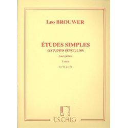 Etudes simples vol.3 (nos.11-15) . - Leo Brouwer
