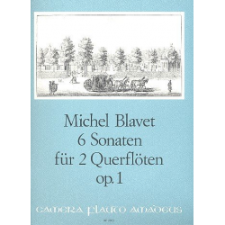6 Sonaten op.1 - für 2 Flöten - Michel Blavet