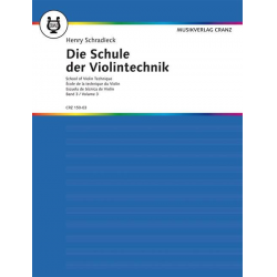 Die Schule der Violintechnik Band 3 - Heinrich Schradieck