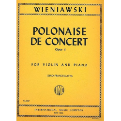 Polonaise de concert d major op. 4 : for violin and piano - Henryk Wieniawsky