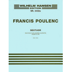Sextett : für Klavier, Flöte, Oboe, -Francis Poulenc