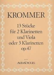 13 Stücke op.47 - für 2 Klarinetten - Franz Krommer