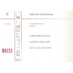 Vierstimmige Suite : für 4 Blockflöten - Melchior Franck