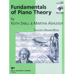 Fundamentals of Piano Theory, Level 3 Answer Book -Keith Snell / Arr.Martha Ashleigh