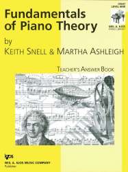 Fundamentals of Piano Theory, Level 9 Answer Book -Keith Snell / Arr.Martha Ashleigh