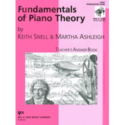 Fundamentals of Piano Theory, Prep Level Answer Book -Keith Snell / Arr.Martha Ashleigh