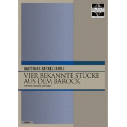 Vier bekannte Stücke aus dem Barock - Johann Sebastian Bach / Arr. Matthias Berkel