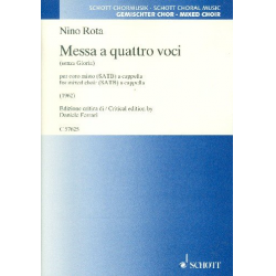 Messa a quattro voci (senza Gloria) : -Nino Rota