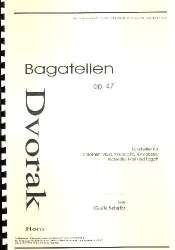 Bagatellen op.47 - für 2 Violinen, - Antonin Dvorak