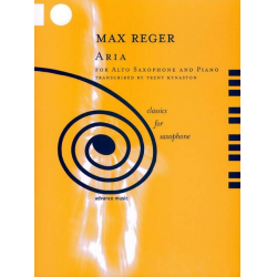 Aria op.103a,3 - for saxophone - Max Reger