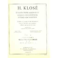 Etudes : pour saxophone - Hyacinte Eleonore Klosé