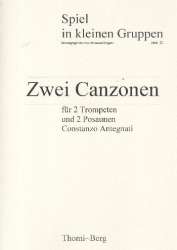 2 Canzonen für 2 Trompeten und 2 Posaunen - Costanzo Antegnati / Arr. Hermann Regner