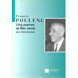 F. Poulenc : 5 Poemes De Max Jacob Chant-Piano Recueil - Francis Poulenc